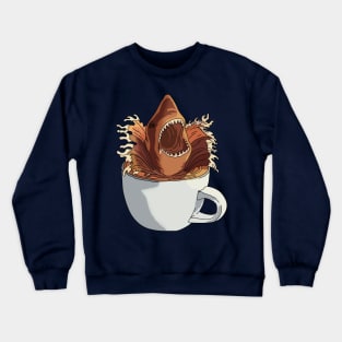 Great Coffee Shark Crewneck Sweatshirt